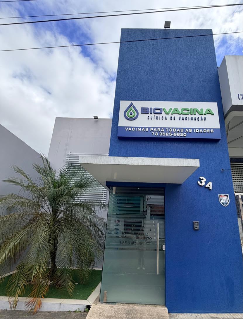 Fachada da clínica Biovacina em Jequié